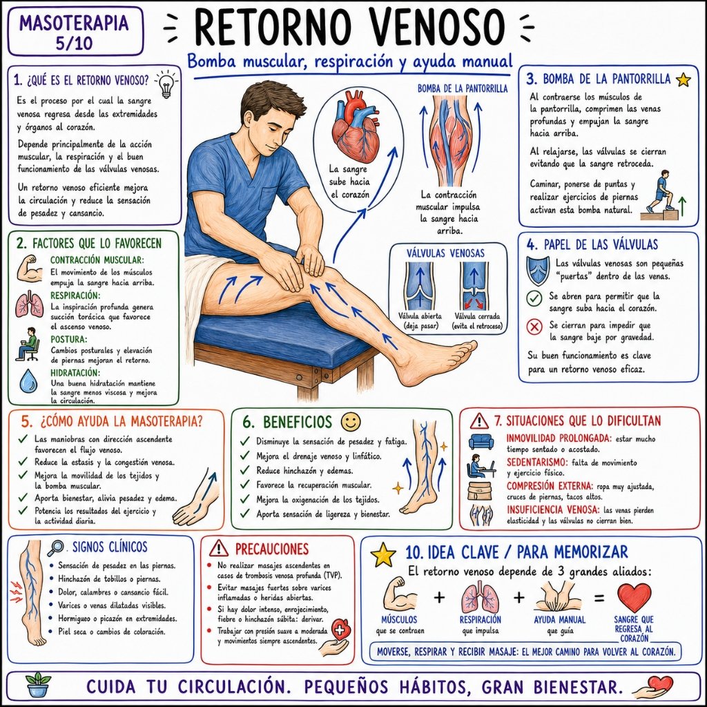 Retorno Venoso: Bomba muscular, respiración y ayuda manual